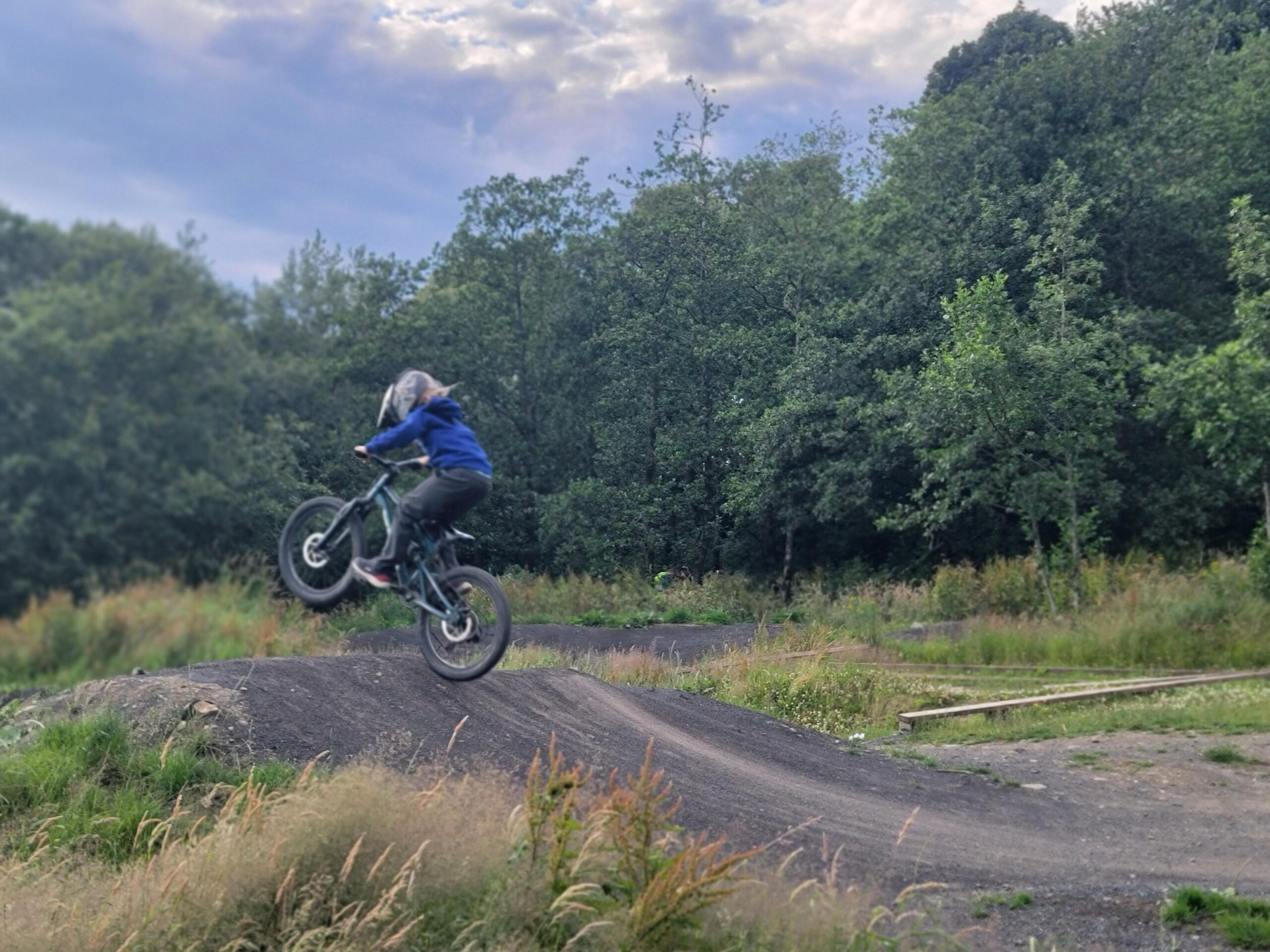 Visitors enjoying Zona Moller MTB Skills Park